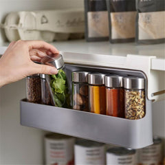Wall Mounted Spice Organizer with Pull Out Drawer