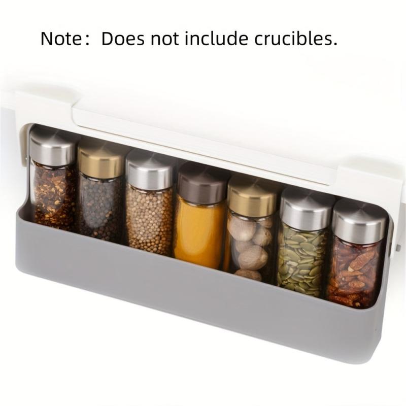 Wall Mounted Spice Organizer with Pull Out Drawer