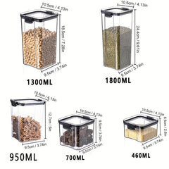 4pcs Food Sealed Jars With Lids Moisture-proof Insect-proof