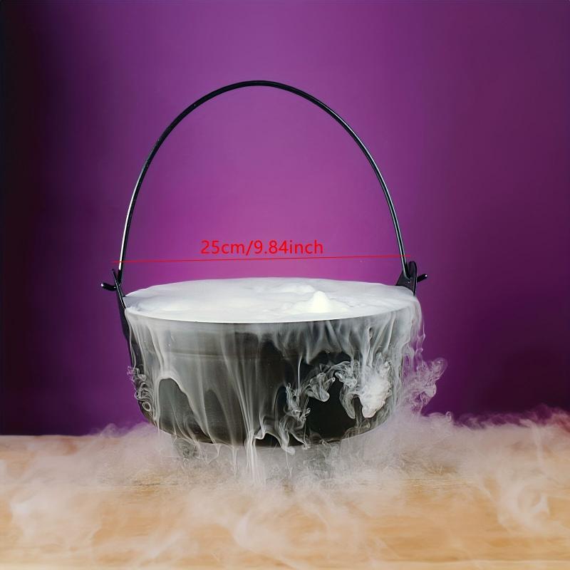 Halloween Witches Cauldron Plastic Candy Bowl Pot Party Decor