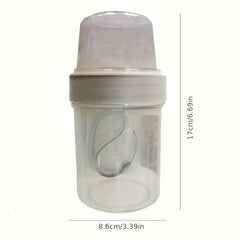Portable Cereal Cup Double Layer Compartment Container Cup