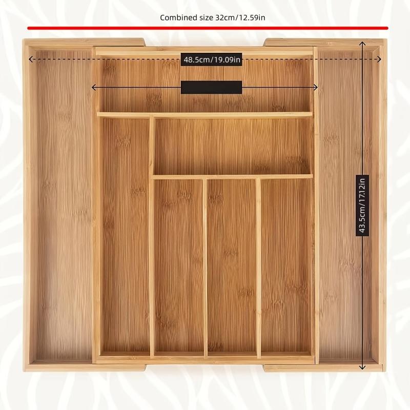 Adjustable Japanese Drawer Divider Box for Kitchen and Bathroom Organization