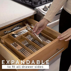 Adjustable Japanese Drawer Divider Box for Kitchen and Bathroom Organization