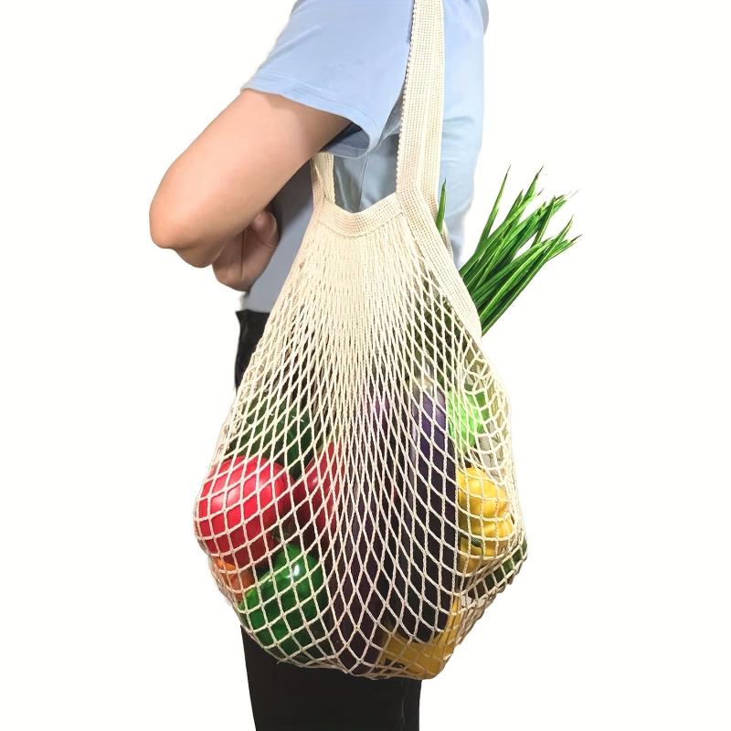 Mesh Hanging Bag for Kitchen Storage, Organizer for Garlic Ginger Onions Fruits