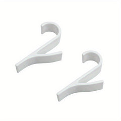 2pcs Kitchen Bathroom Hanger Clips Storage Racks Clear Hanger Towel Clothes Scar