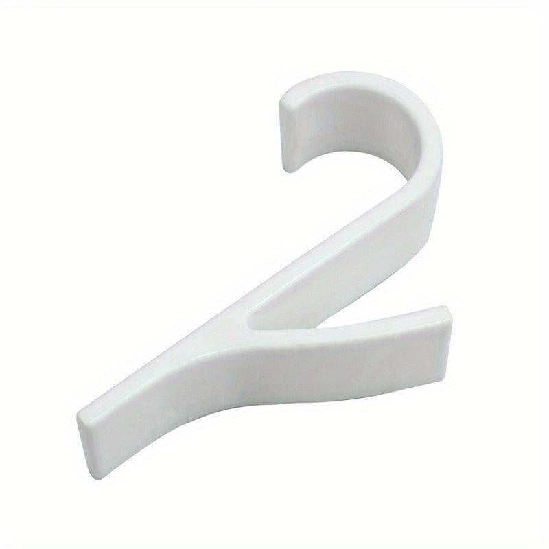 2pcs Kitchen Bathroom Hanger Clips Storage Racks Clear Hanger Towel Clothes Scar