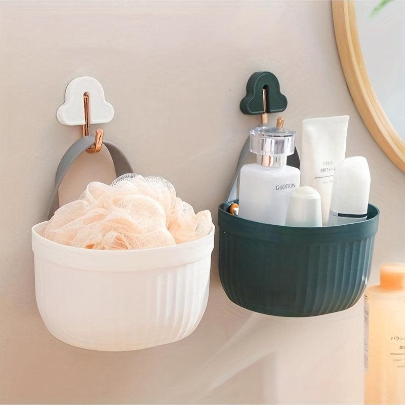 Kitchen Storage Basket Hanging Bathroom Storage Basket Soap Sponge Holder