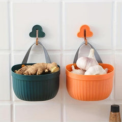 Kitchen Storage Basket Hanging Bathroom Storage Basket Soap Sponge Holder