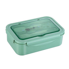 Adult Bento Box w/ Spoon & Fork Leak Proof 3 Compartment Lunch Box