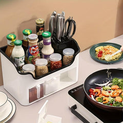 Plastic Seasoning Box with 3 Spoons and 3 Style Boxes
