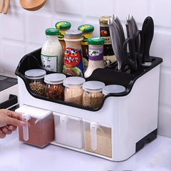Plastic Seasoning Box with 3 Spoons and 3 Style Boxes