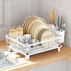 Large Dish Drying Rack with Utensil Holder