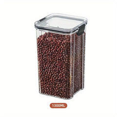 Clear Food Storage Box Container With Lid Plastic Kitchen Organization