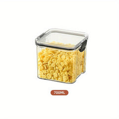 Clear Food Storage Box Container With Lid Plastic Kitchen Organization