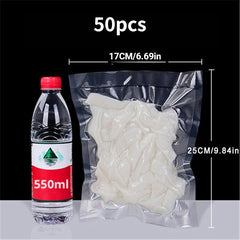 50pcs Vacuum Bags for Food Preservation BPA Embossed Vacuum Packaging Bags