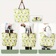 Reusable Grocery Bags Foldable Washable Waterproof 35LB Heavy Duty Shopping Tote