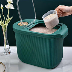 Large Capacity Rice Bucket 10KG Sealed Storage Container