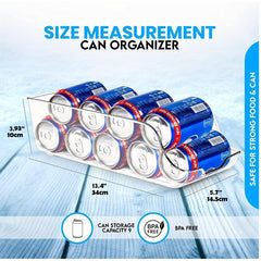 Double Layer Soda Can Dispenser Beverage Rack, 4-Pack