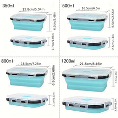 4pcs BPA Plastic Food Storage Containers with Lids Collapsible