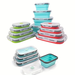 4pcs BPA Plastic Food Storage Containers with Lids Collapsible