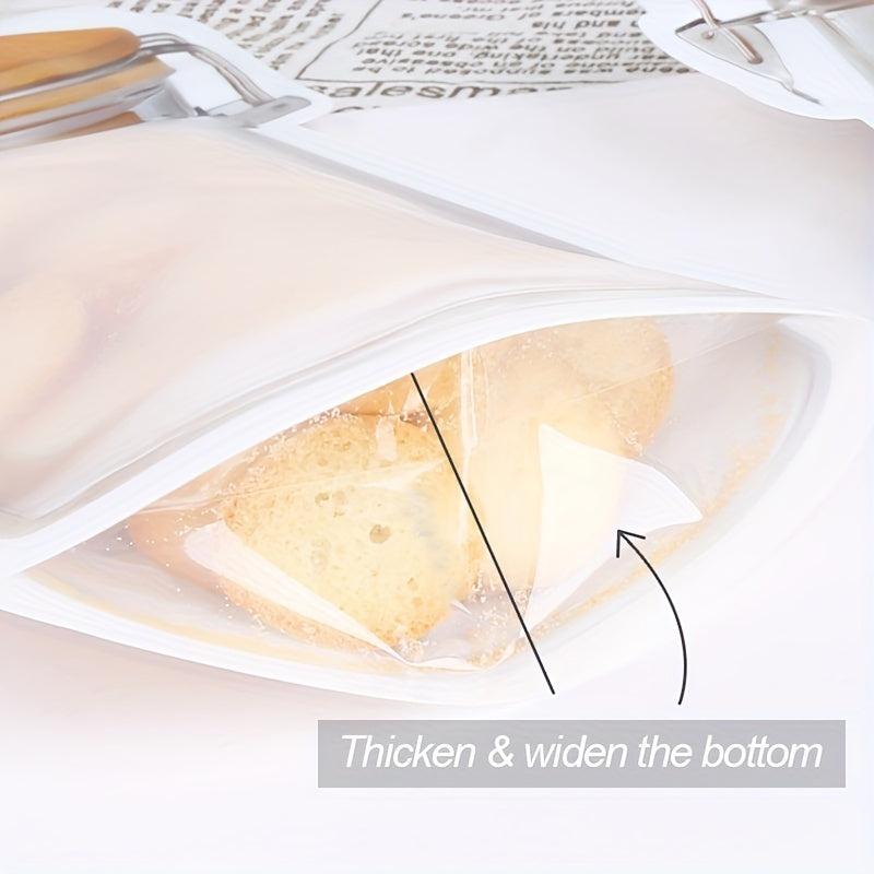 30PCS Mason Jar Zipper Bags Food Storage Reusable Pouch Biscuit Candy Snack