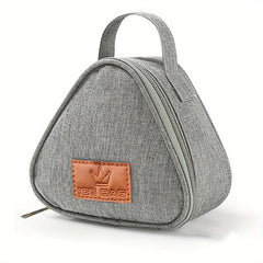 Thermal Rice Ball Bag for Lunch and Snacks, Triangle Shape for Storage