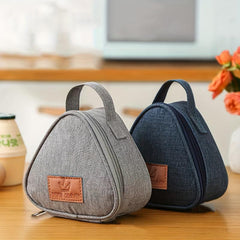 Thermal Rice Ball Bag for Lunch and Snacks, Triangle Shape for Storage