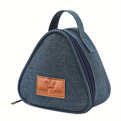 Thermal Rice Ball Bag for Lunch and Snacks, Triangle Shape for Storage