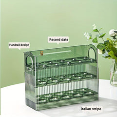3 Tier Egg Tray for Refrigerator Side Door Plastic Egg Basket