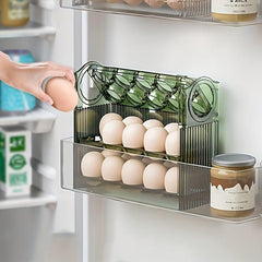 3 Tier Egg Tray for Refrigerator Side Door Plastic Egg Basket