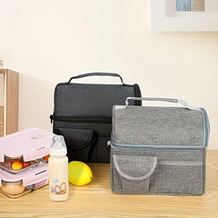 Waterproof Bento Bag with Ice Pack and Shoulder Strap
