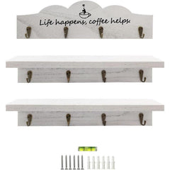 3pcs Coffee Cup Holder with Hooks Mug Organizer