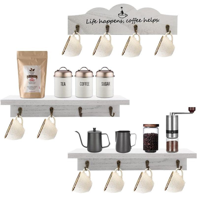 3pcs Coffee Cup Holder with Hooks Mug Organizer