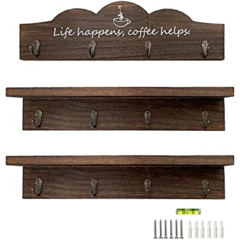 3pcs Coffee Cup Holder with Hooks Mug Organizer