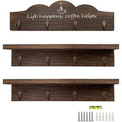 3pcs Coffee Cup Holder with Hooks Mug Organizer