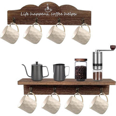 3pcs Coffee Cup Holder with Hooks Mug Organizer