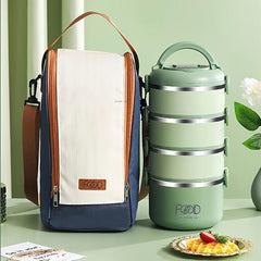 304 Stainless Steel Portable Bento Box Large Capacity for Students