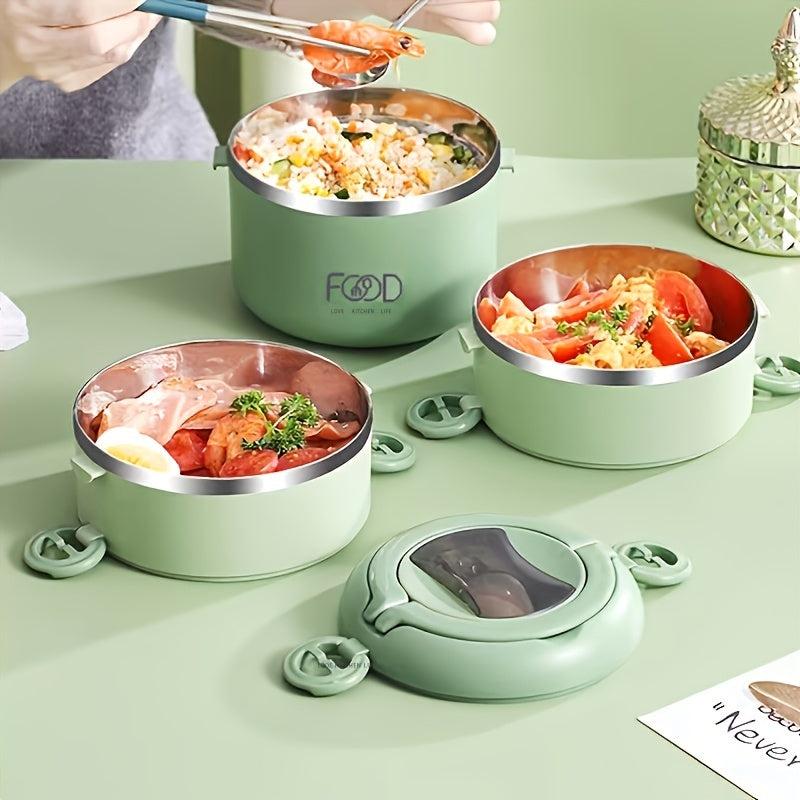 304 Stainless Steel Portable Bento Box Large Capacity for Students