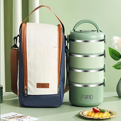304 Stainless Steel Portable Bento Box Large Capacity for Students