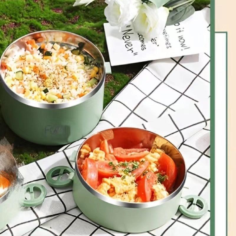 304 Stainless Steel Portable Bento Box Large Capacity for Students