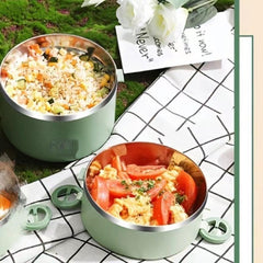 304 Stainless Steel Portable Bento Box Large Capacity for Students