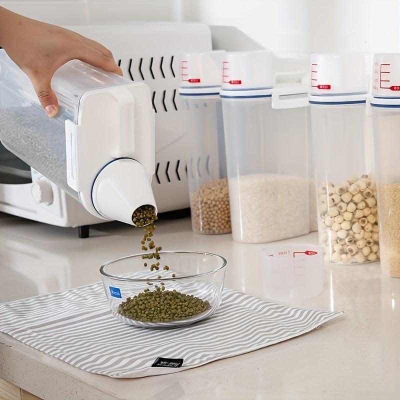 Large Capacity Rice Bucket with Pour Spout