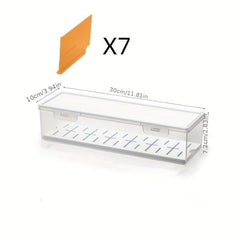 Desktop Divided Storage Box Dust-proof Lipstick Storage Powder Puff Makeup Brush