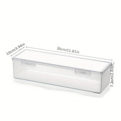 Desktop Divided Storage Box Dust-proof Lipstick Storage Powder Puff Makeup Brush