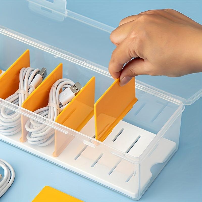 Desktop Divided Storage Box Dust-proof Lipstick Storage Powder Puff Makeup Brush