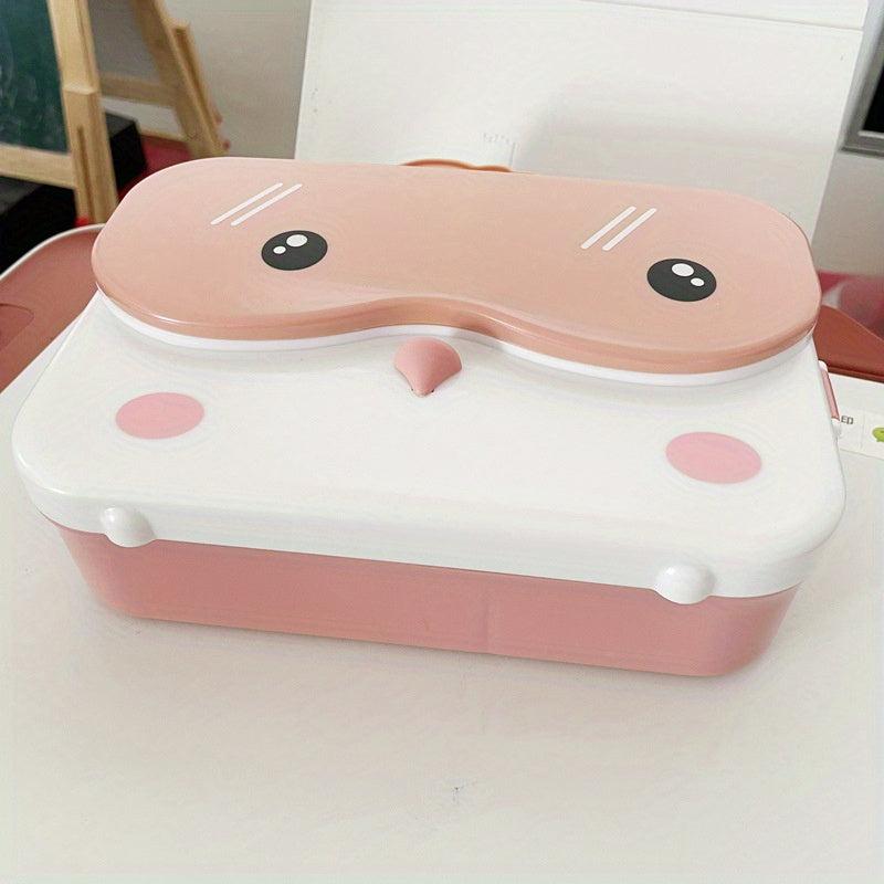 Cartoon Insulation Lunch Box Square Divided for Teenagers & Workers