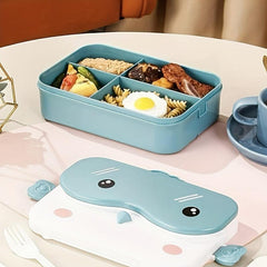 Cartoon Insulation Lunch Box Square Divided for Teenagers & Workers