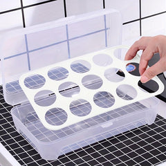Egg Drop Proof Rack Holder With 15 Grid Refrigerator Food Box