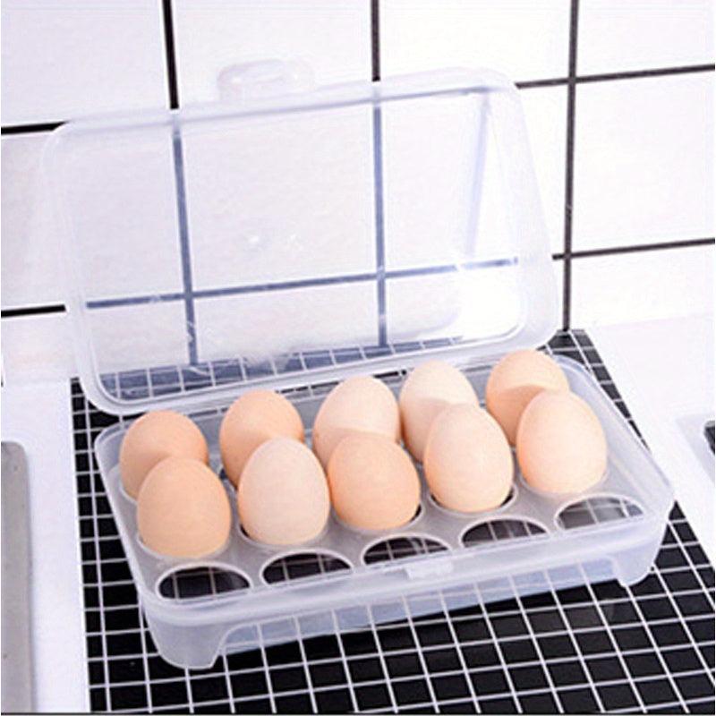 Egg Drop Proof Rack Holder With 15 Grid Refrigerator Food Box