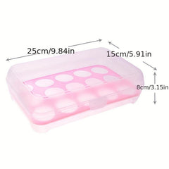 Egg Drop Proof Rack Holder With 15 Grid Refrigerator Food Box
